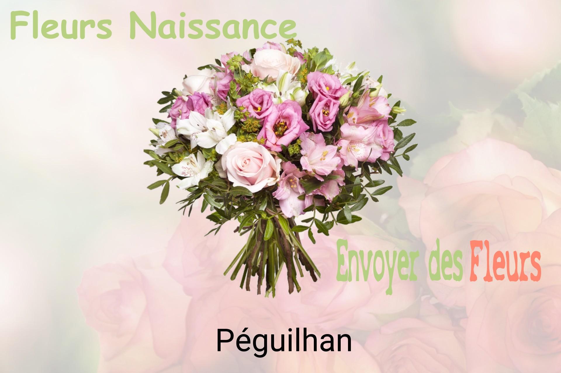 Bouquet de fleurs de naissance livré à Péguilhan